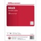 BLOCK CARTA OFFICE DEPOT 80 HOJAS RAYA