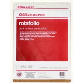 BLOCK P/ROTAFOLIO OFFICE DEPOT 25 HOJAS...