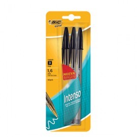 BOLIGRAFO BIC CRISTAL BOLD 1.6 NEGRO PAQ/3