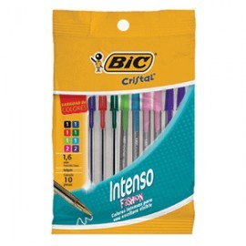 BOLIGRAFO BOLD BIC FASHION CON 10 PIEZAS