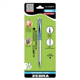 BOLIGRAFO TELESCOPIC AZUL TINTA NEGRA