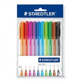 BOLIGRAFO STAEDTLER COLORES SURTIDOS PAQ/10