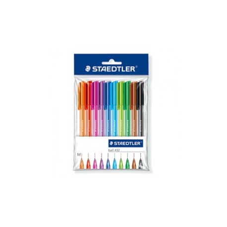 BOLIGRAFO STAEDTLER COLORES SURTIDOS PAQ/10