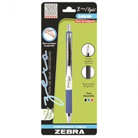 BOLIGRAFO ZEBRA GRIP FLIGHT AZUL 1 PIEZA