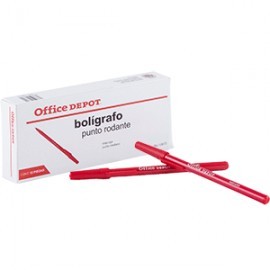 BOLIGRAFO OFFICE DEPOT PUNTO MEDIANO ROJO...