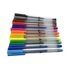 PLUMA BARRIL TINTA GEL COLORES SURTIDOS 12...