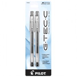 PLUMA ROLLERBALL G-TEC NEGRO 2 PIEZAS