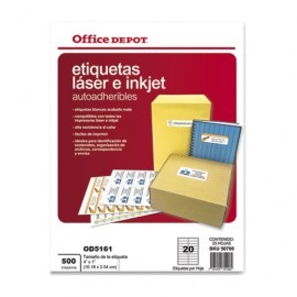 ETIQUETAS LASER INKJET 4X1 OFFICE DEPOT...