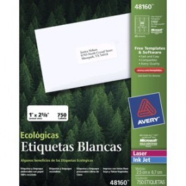 ETIQUETAS LASER AVERY ECOLOGICAS CON 750...