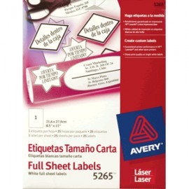 ETIQUETAS LASER P/ENVIOS AVERY BLANCO CON...