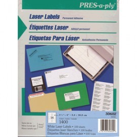 ETIQUETAS LASER PRESS PLY AVERY 1/3X4 14...