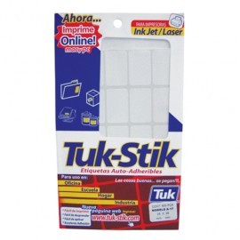 ETIQUETA RECTANGULAR TUK 25X38MM BLANCA...