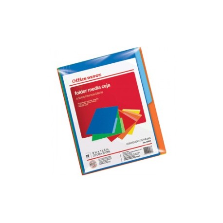 FOLDERS CARTA OFFICE DEPOT VARIOS COLORES...
