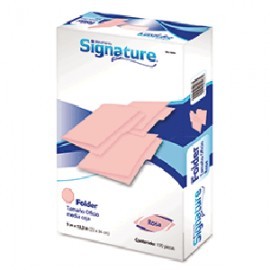 FOLDER OFICIO SIGNATURE ROSA CON 100 PIEZAS