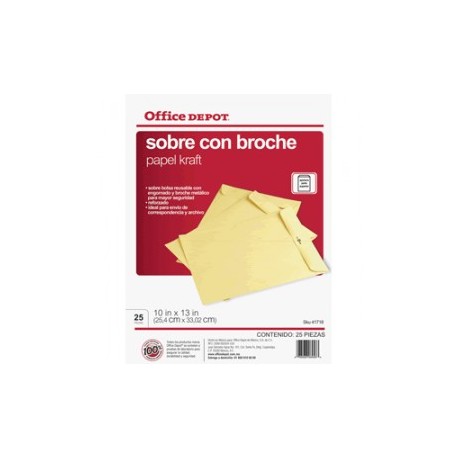 SOBRE DE PAPEL OFICIO OFFICE DEPOT CON...