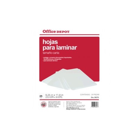 MICAS TERMICAS OFFICE DEPOT 8.5X11 CON 25...