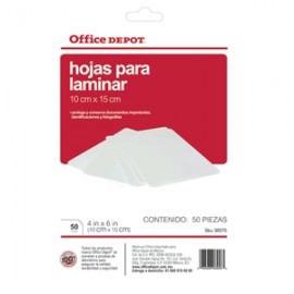 MICAS TERMICAS OFFICE DEPOT 4X6 CON 50 PIEZAS