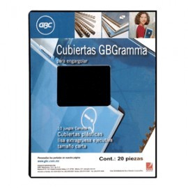 CUBIERTA PLASTICA GBC CANADA CON 20 PIEZAS...