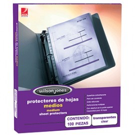 PROTECTOR HOJAS ACCO MEDIO CAJA 100 PZAS