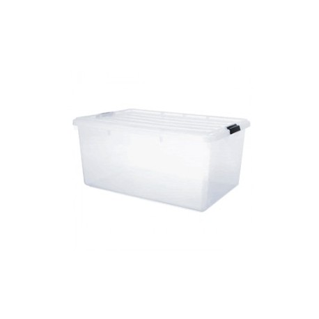 CAJA DE PLASTICO IRIS CLEAR-STACKS 64 LITROS