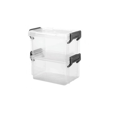 CAJAS DE PLASTICO IRIS 300 ML 2 PIEZAS