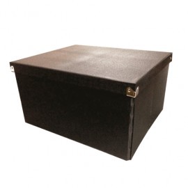 CAJA PARA ARCHIVO RIHAN PLEGABLE MEGA NEGRA