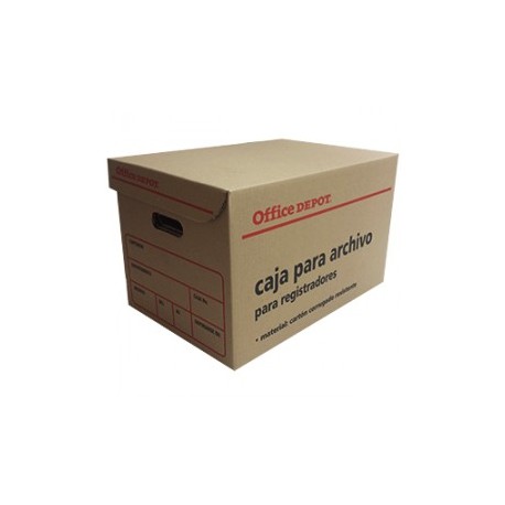 CAJA ARCHIVO OFFICE DEPOT KRAFT REGISTRADOR