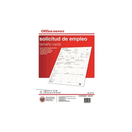 SOLICITUD DE EMPLEO OFFICE DEPOT