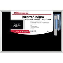 PIZARRON OFFICE DEPOT NEGRO 40X60