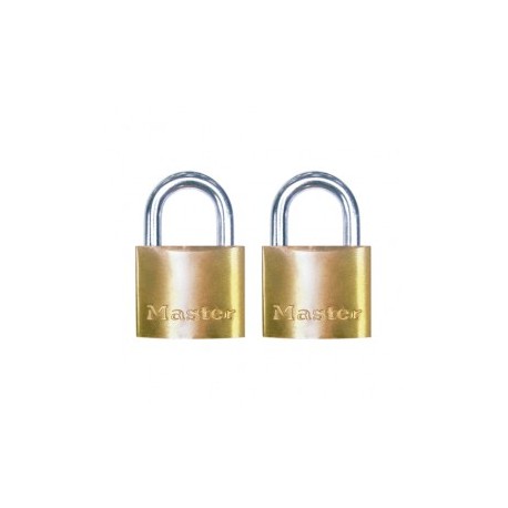 CANDADO MASTER LOCK DE LATON CHICO TWIN PACK