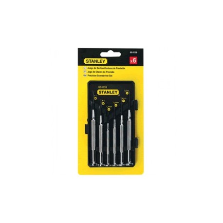 DESARMADOR DE PRECISION STANLEY 6 PIEZAS