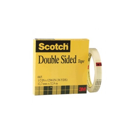 CINTA ADHESIVA SCOTCH 665 DOBLE CARA 12MM...