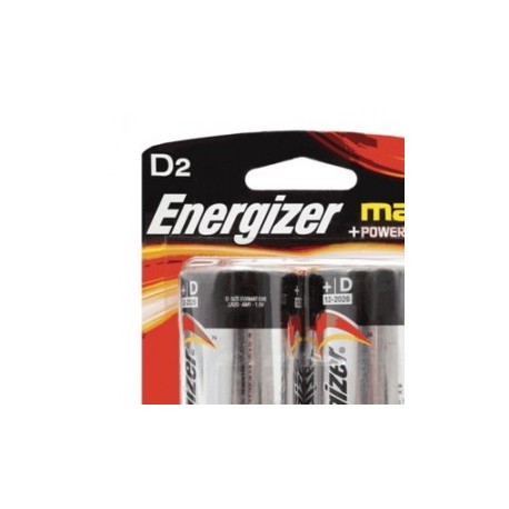 PILA ENERGIZER MAX D BLISTER CON 2 PIEZAS