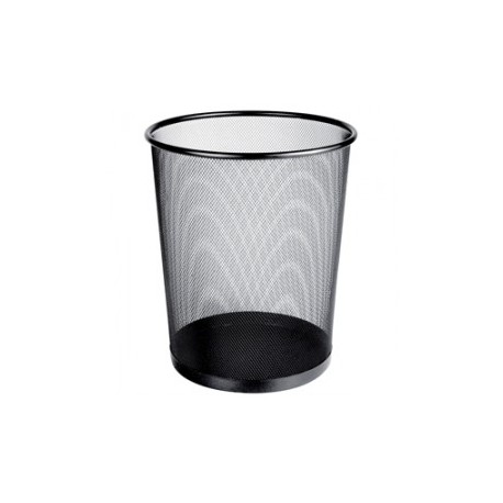 BOTE DE BASURA OFFICE DEPOT MESH COLOR NEGRO