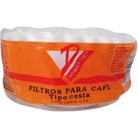 FILTRO PARA CAFE DOMESTIC CESTA CON 50 PIEZAS