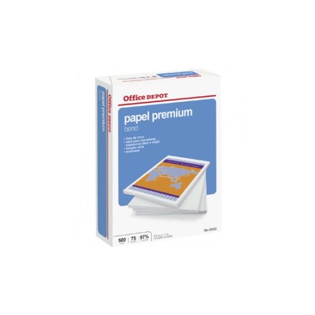 PAPEL PREMIUM CARTA OFFICE DEPOT RESMA CON...