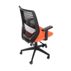 SILLA SECRETARIAL NARANJA MESH