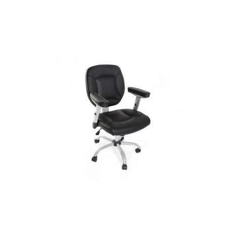 SILLA TIPO PIEL RED TOP SECRETARIAL NEGRA