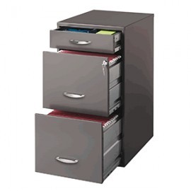 ARCHIVERO OFFICE DESIGNS 3 GAVETAS CHARCOAL