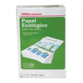 RESMA PAPEL RECICLADO 100 OFFICE DEPOT OFICIO