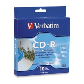 CD-R VERBATIM INKJET PRINT 700MB 80MIN 52X...