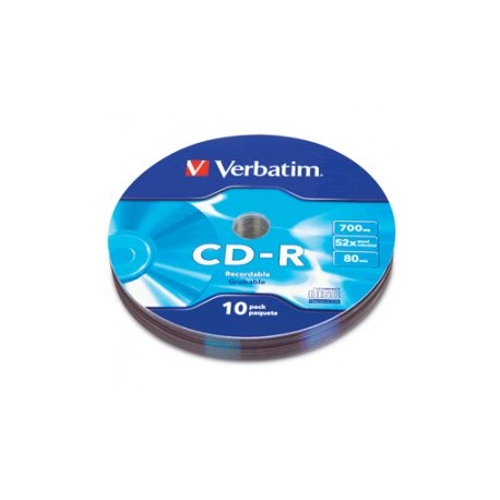 CD-R VERBATIM 52X BULK WRAP 10 PIEZAS