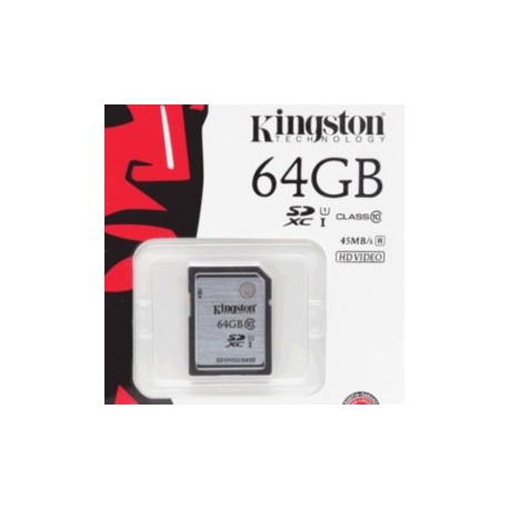 TARJETA SDHC KINGTON 64GB CLASE 10