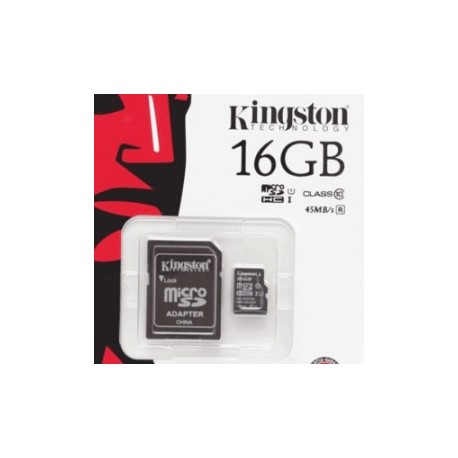 TARJETA MICRO SD KINGSTON 16GB CLASE 10