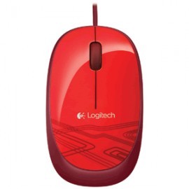 MOUSE ALAMBRICO LOGITECH M105 ROJO