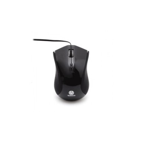 MOUSE ALAMBRICO SPECTRA MINI RETRACTIL NEGRO