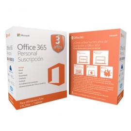 OFFICE MICROSOFT 365 PERSONAL PAQUETE CON 3